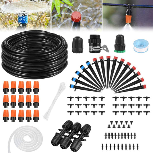 📢📢40% OFF !! ⏰Garden Automatic Micro Irrigation Tubing Kits, Water-Saving Sprinkler