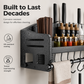 Wall-Mounted Kitchen Rack with Spice Shelf