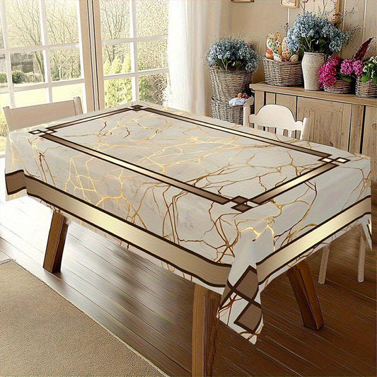 📢📢40% OFF !! ⏰Waterproof Marble-Print Tablecloth