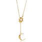 📢📢40% OFF !! ⏰Elegant Sun and Moon Pendant Necklace