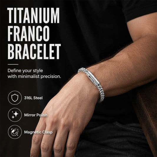 📢📢50% OFF !! ⏰Men's Titanium Steel Bracelet Minimalist Hip Hop Chain