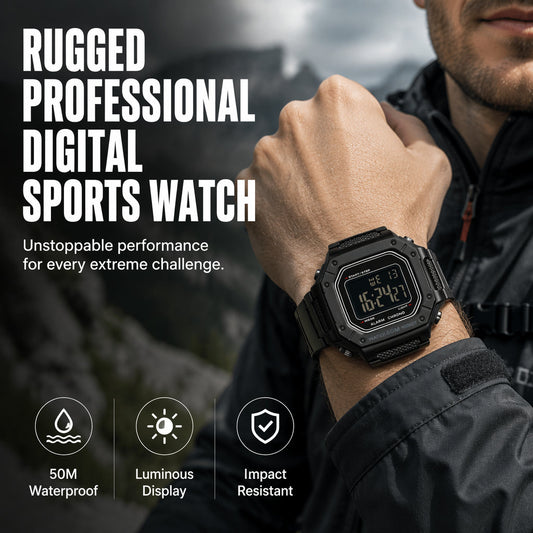 📢📢40% OFF !! ⏰Men's Waterproof Digital Watch with LED Luminous Display