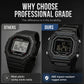 Men's Waterproof Digital Watch with LED Luminous Display