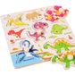 Montessori Wooden Peg Puzzle for Toddlers