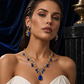 📢📢40% OFF !! ⏰Sparkling Teardrop Pendant Necklace and Earrings Set