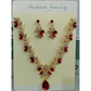📢📢40% OFF !! ⏰Sparkling Teardrop Pendant Necklace and Earrings Set