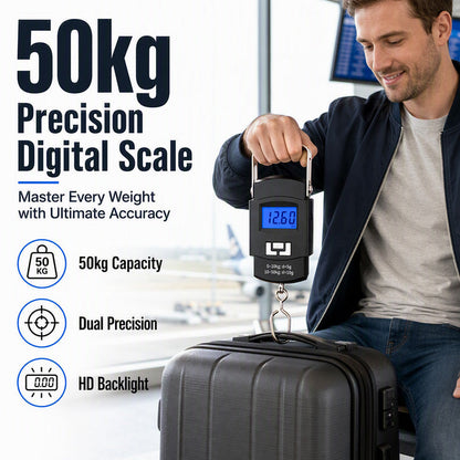 📢📢40% OFF !! ⏰Mini Portable Digital Luggage Scale