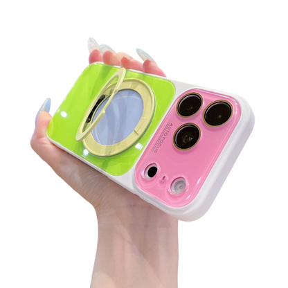 Color Block 360° Rotating Ring Stand Phone Case