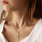 🎉 LIMITED TIME 50% OFF! ✝️ Radiant Cross Necklace – Twisted Chain, Petal Sparkle ✨