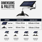Waterproof Outdoor Solar-Powered Hanging Light