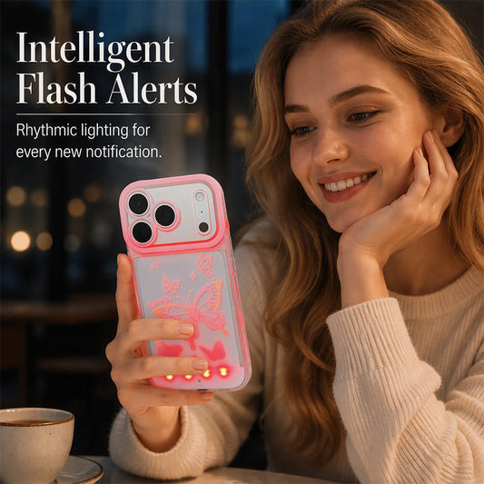 📢📢40% OFF !! ⏰LED Light-Up Butterfly Phone Case
