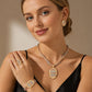 Elegant Rhinestone Jewelry 4-Piece Set