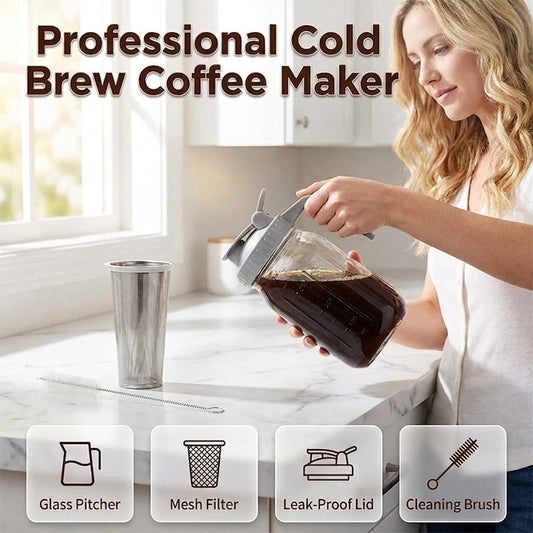 Cold Brew Coffee Maker with Lid