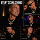 Men's Sprakling Rhinestone Pendant Necklace