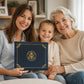 📢📢50% OFF !! ⏰United States Birth Certificate Holder Elegant Gold Foil Protective Cover