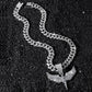 Men's Sprakling Rhinestone Pendant Necklace
