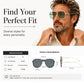 Unisex Oversized Square One-Piece Sunglasses