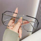 Unisex Oversized Square One-Piece Sunglasses