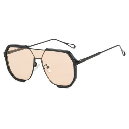 Unisex Oversized Square One-Piece Sunglasses
