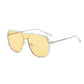 Unisex Oversized Square One-Piece Sunglasses