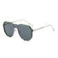 Unisex Oversized Square One-Piece Sunglasses