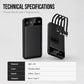 📢📢40% OFF !! ⏰Portable Power Bank with 4 Built-in Cables