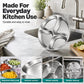 4-Compartment Prep Plate for Kitchen Organization