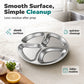 4-Compartment Prep Plate for Kitchen Organization