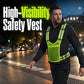 📢📢40% OFF !! ⏰High Visibility Reflective Vest Adjustable Safety Running Gear with Pocket