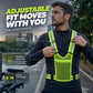 📢📢40% OFF !! ⏰High Visibility Reflective Vest Adjustable Safety Running Gear with Pocket