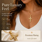 📢📢50% OFF !! ⏰Women's Sparkling Twisted Knot Cross Pendant Necklace✝️📿