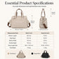 📢📢50% OFF !! ⏰Casual Canvas Tote Bag with Pleated Side Pockets for Women