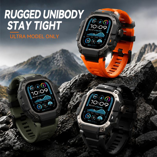 Rugged Protective Case with Strap for 49mm Smartwatch