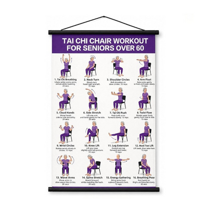 📢📢50% OFF !! ⏰Tai Chi Workout Poster for Seniors