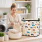 🧺 50% OFF NOW! 🎉 Large Foldable Canvas Storage Organizer – Durable, zippered lid & reinforced handles – Perfect for home, closet & travel ✨