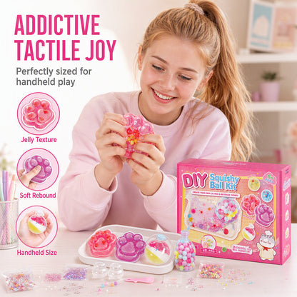 📢📢40% OFF !! ⏰ DIY Fried Ice Squishy Toy Kit – Cat claw design, squishy fun & creative – Perfect for sensory play & stress relief for kids ✨ 3
