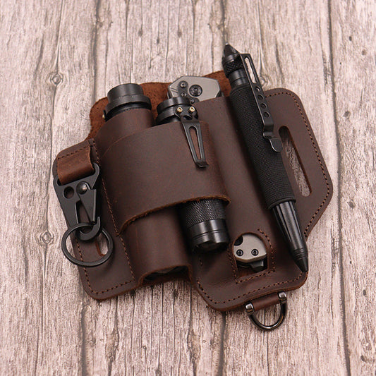 PU Leather Tool Holster with Belt Loop