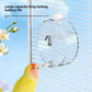 Clear Hanging Bird Drinker with Copper Pin