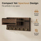 Wall-Mounted Mail and Key Holder with Shelf