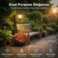 Outdoor Solar Garden Light with Planter Base
