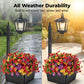 Outdoor Solar Garden Light with Planter Base
