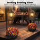 Outdoor Solar Garden Light with Planter Base