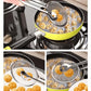 2-in-1 Stainless Steel Food Tongs & Oil Strainer