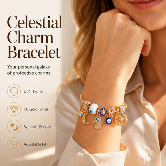 Celestial Sun Moon Charm Bracelet