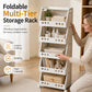 Multi-Tier Foldable Storage Organizer with Wheels
