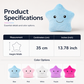 Cute Smiling Star Glowing Plush Pillow