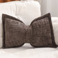 Soft Chenille Bow-Shaped Throw Pillow
