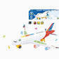 Electric Model Aircraft with Sound and LED Lights