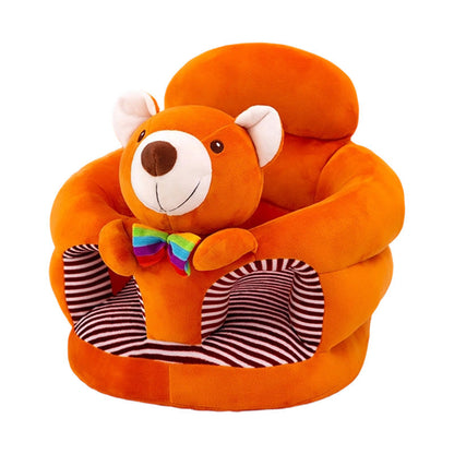 🐻 Soft, Safe & Washable – Cartoon Baby Floor Sofa with Removable Cover. Perfect for Sit-Up Play. Half Price. Free UK Delivery