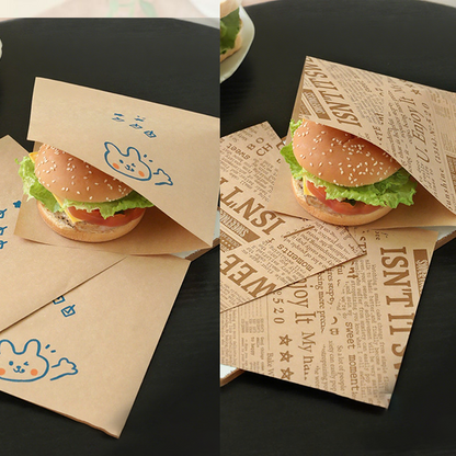 🥪Grease-Resistant Paper Bags for Sandwich Wrapping
